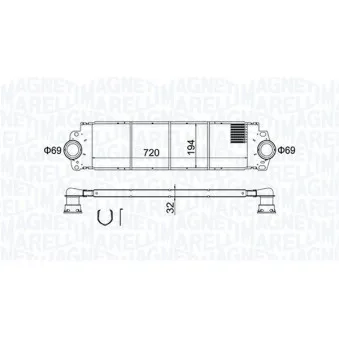 Intercooler, échangeur MAGNETI MARELLI