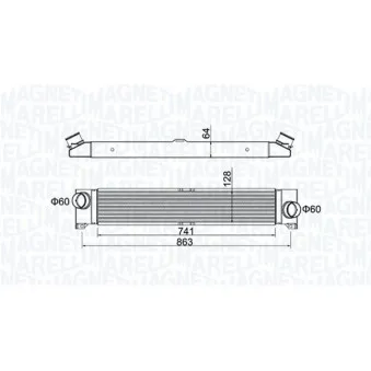 Intercooler, échangeur MAGNETI MARELLI