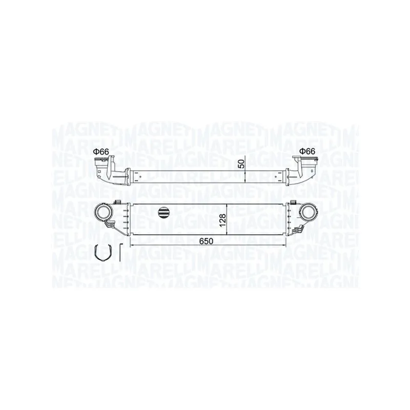 Intercooler, échangeur MAGNETI MARELLI 351319204280