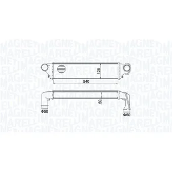 Intercooler, échangeur MAGNETI MARELLI