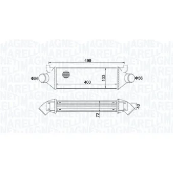 Intercooler, échangeur MAGNETI MARELLI