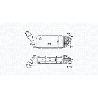 Intercooler, échangeur MAGNETI MARELLI 351319205120