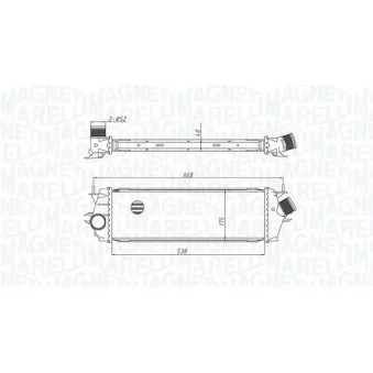 Intercooler, échangeur MAGNETI MARELLI