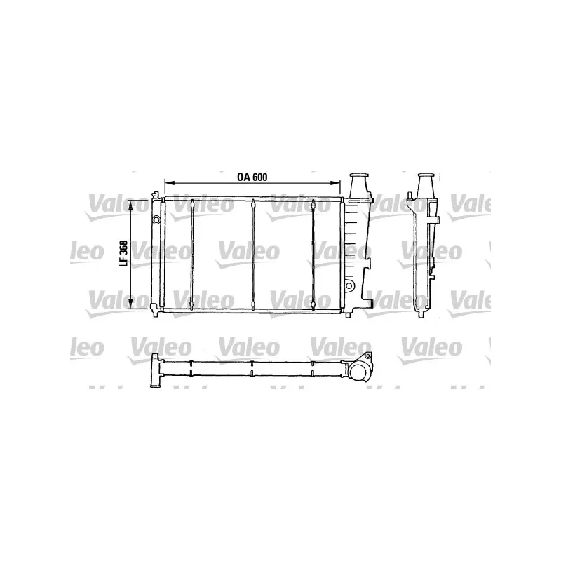 Radiateur, refroidissement du moteur VALEO 810807