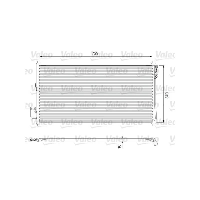 Condenseur, climatisation VALEO 810909