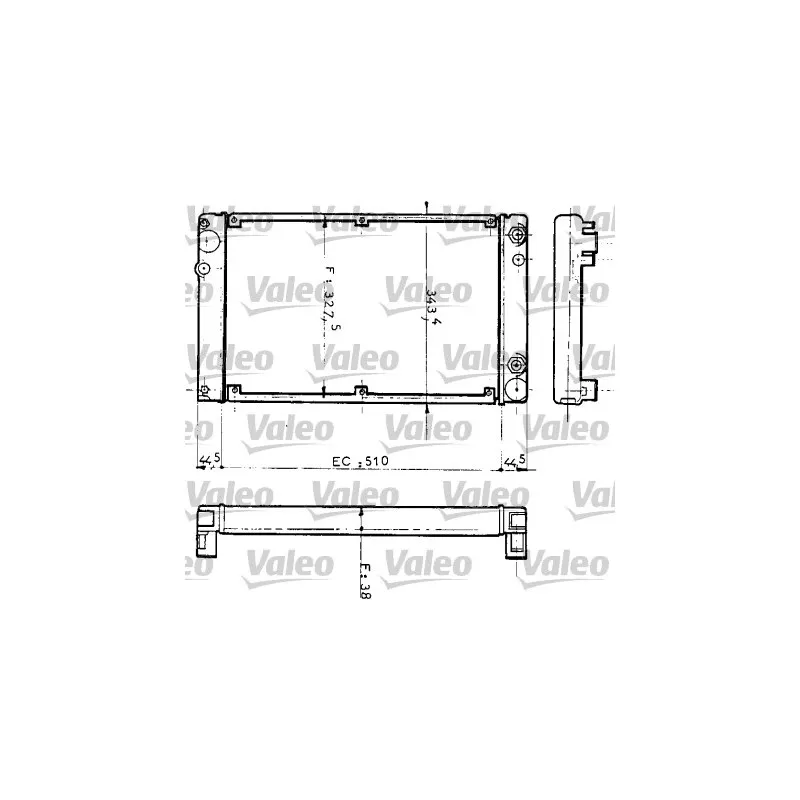 Radiateur, refroidissement du moteur VALEO 810953