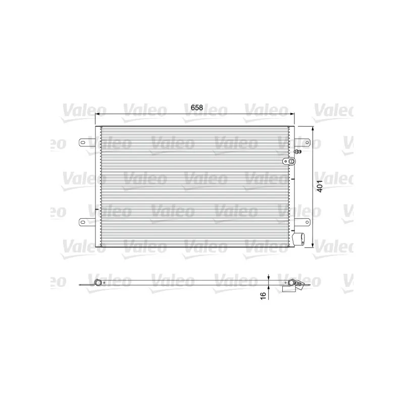 Condenseur, climatisation VALEO 814004