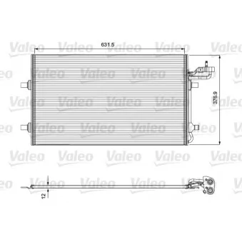 Condenseur, climatisation VALEO 814323