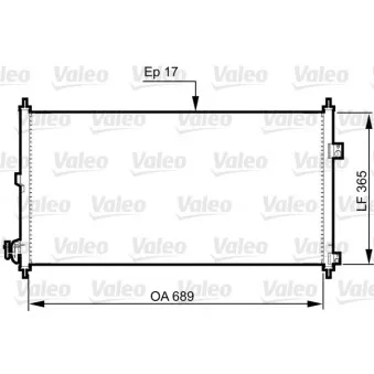 Condenseur, climatisation VALEO 814331