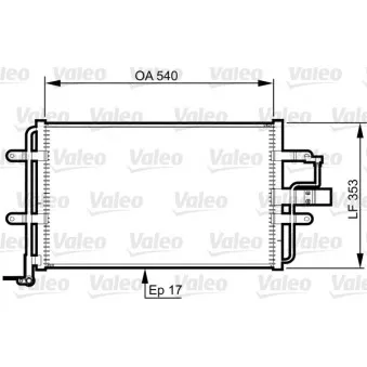 Condenseur, climatisation VALEO 814357