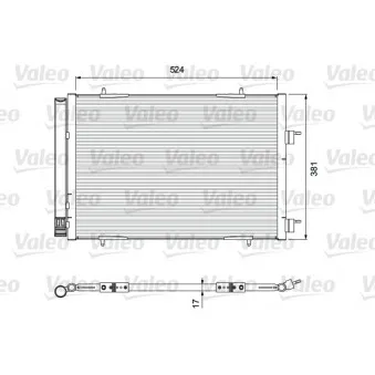 Condenseur, climatisation VALEO 814406