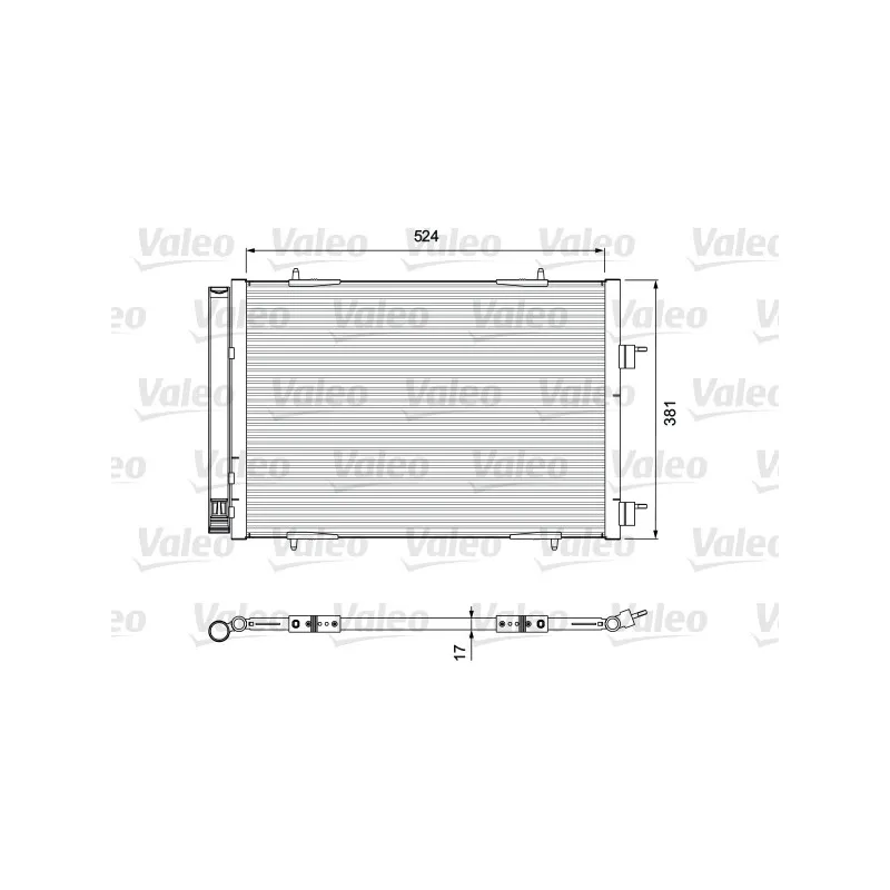 Condenseur, climatisation VALEO 814406