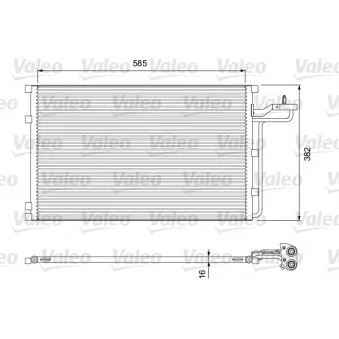 Condenseur, climatisation VALEO 814416