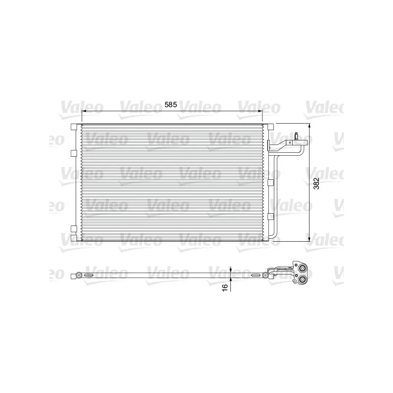 Condenseur, climatisation VALEO 814416