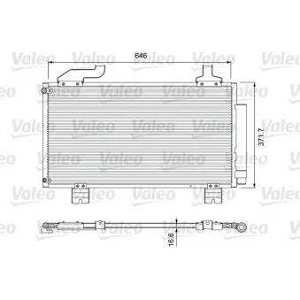 Condenseur, climatisation VALEO 814417