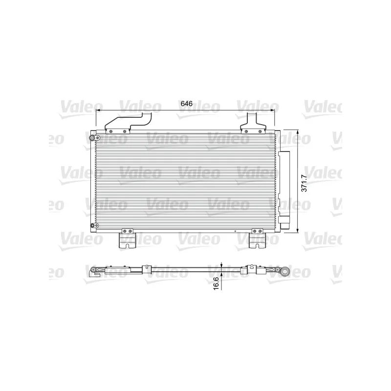 Condenseur, climatisation VALEO 814417