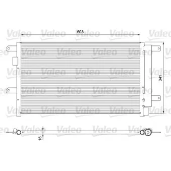 Condenseur, climatisation VALEO 815089