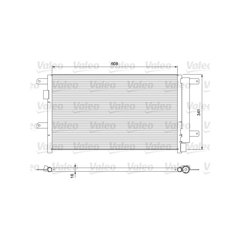 Condenseur, climatisation VALEO 815089