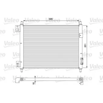 Condenseur, climatisation VALEO 815092