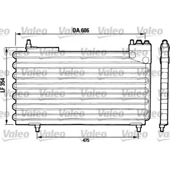 Condenseur, climatisation VALEO 816640