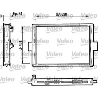 Radiateur, refroidissement du moteur VALEO 816647