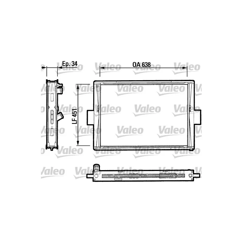 Radiateur, refroidissement du moteur VALEO 816647