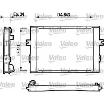 Radiateur, refroidissement du moteur VALEO 816649