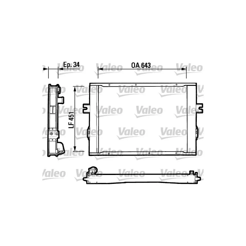 Radiateur, refroidissement du moteur VALEO 816649