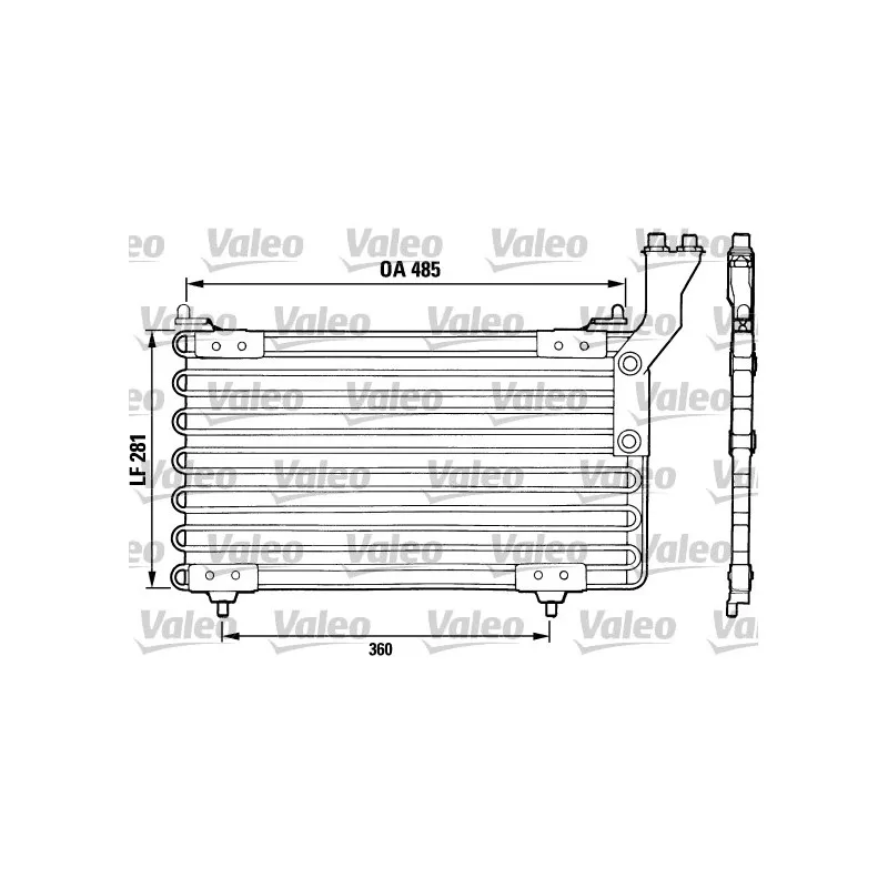 Condenseur, climatisation VALEO 816726