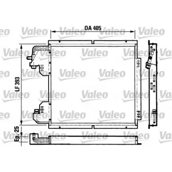 Condenseur, climatisation VALEO 816782