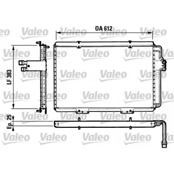 Condenseur, climatisation VALEO 816821