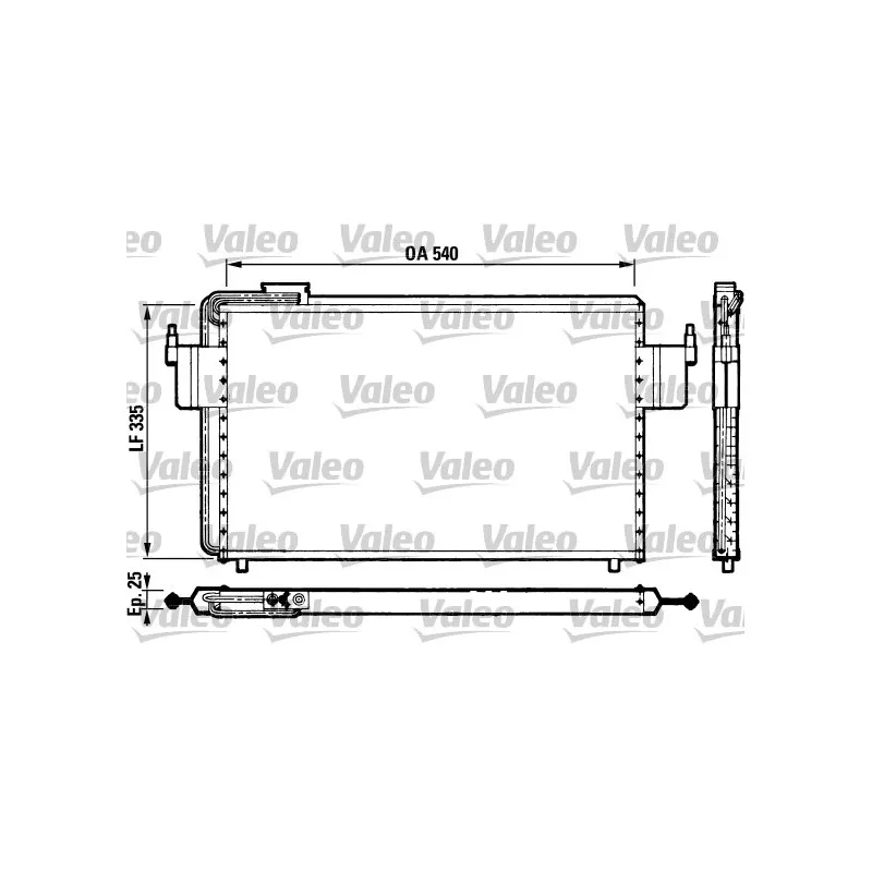 Condenseur, climatisation VALEO 816822