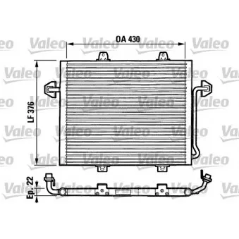 Condenseur, climatisation VALEO 816862