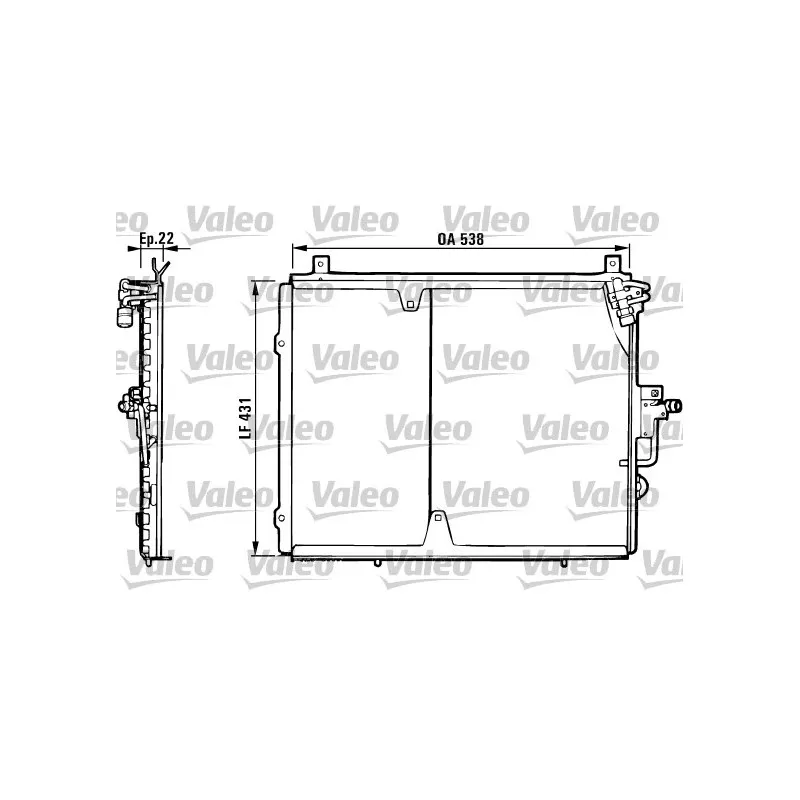 Condenseur, climatisation VALEO 816877