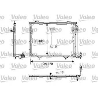 Condenseur, climatisation VALEO 816900