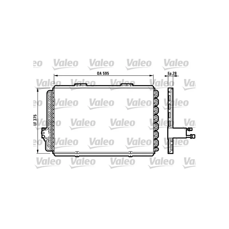 Condenseur, climatisation VALEO 816907