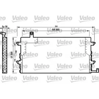 Condenseur, climatisation VALEO 816911