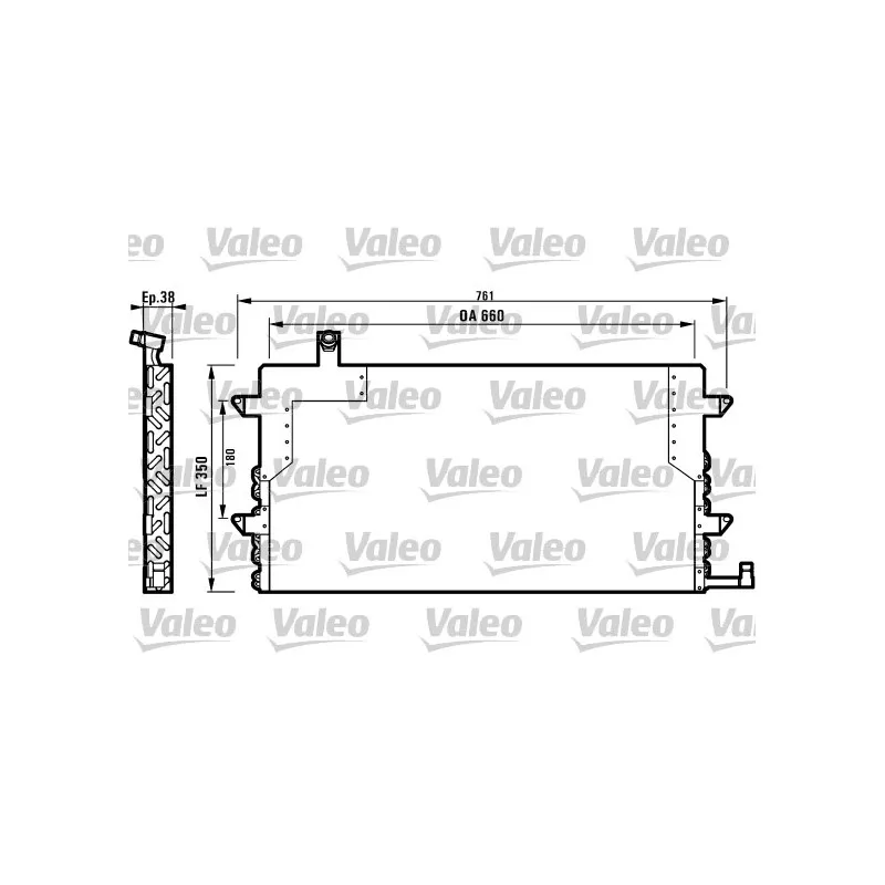 Condenseur, climatisation VALEO 816911