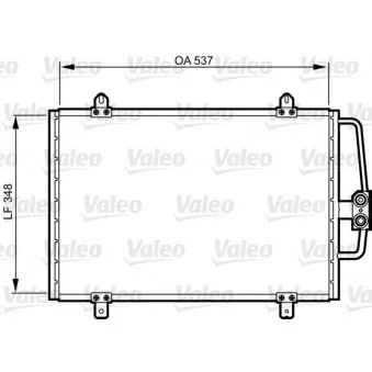 Condenseur, climatisation VALEO 816912