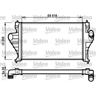 Intercooler, échangeur VALEO 816919