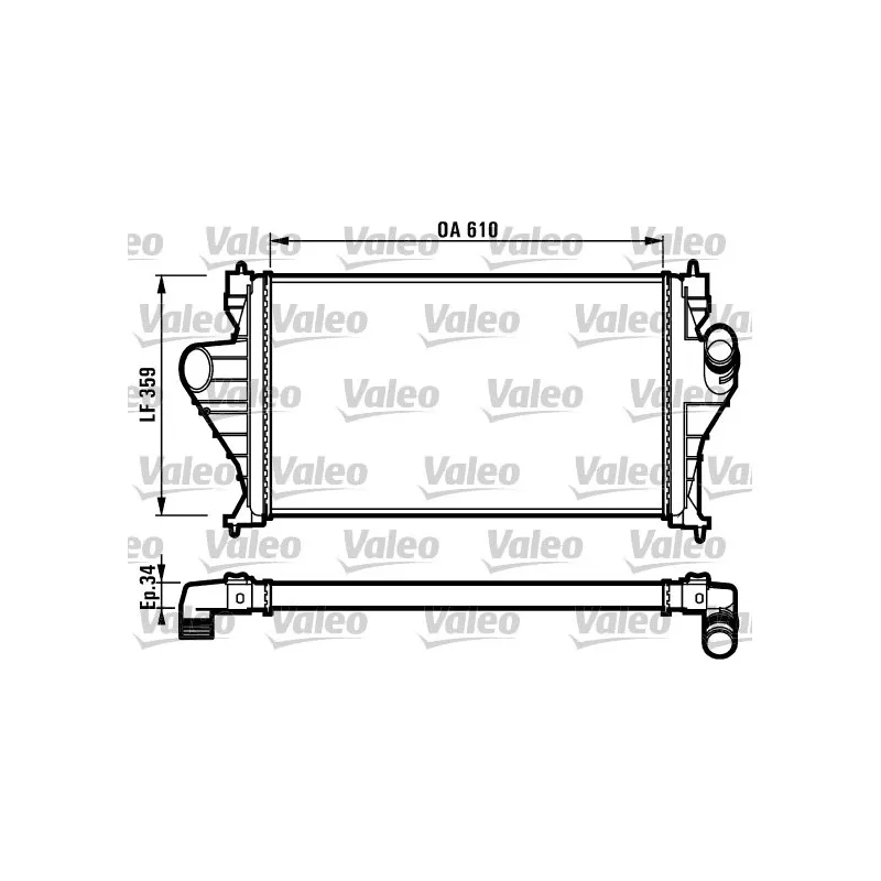 Intercooler, échangeur VALEO 816919