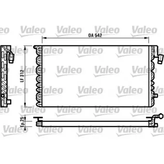 Condenseur, climatisation VALEO 816964