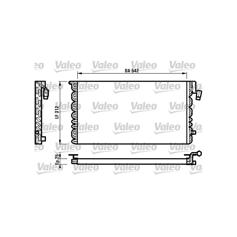 Condenseur, climatisation VALEO 816964