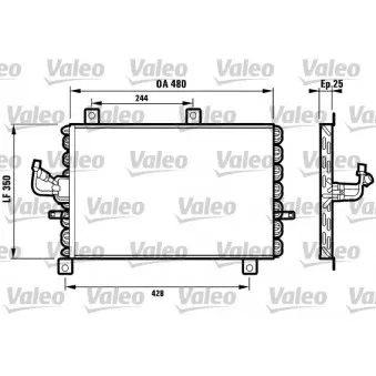 Condenseur, climatisation VALEO 816965