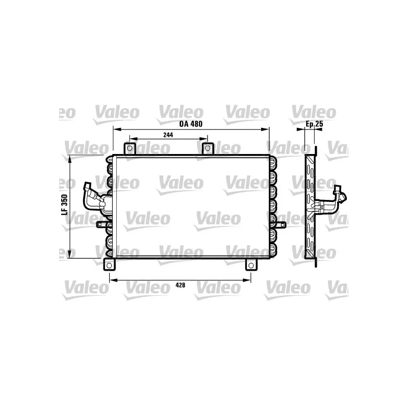 Condenseur, climatisation VALEO 816965