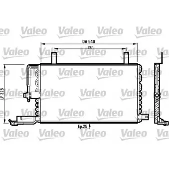 Condenseur, climatisation VALEO 816970