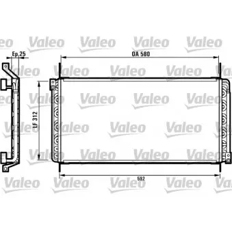 Condenseur, climatisation VALEO 816971