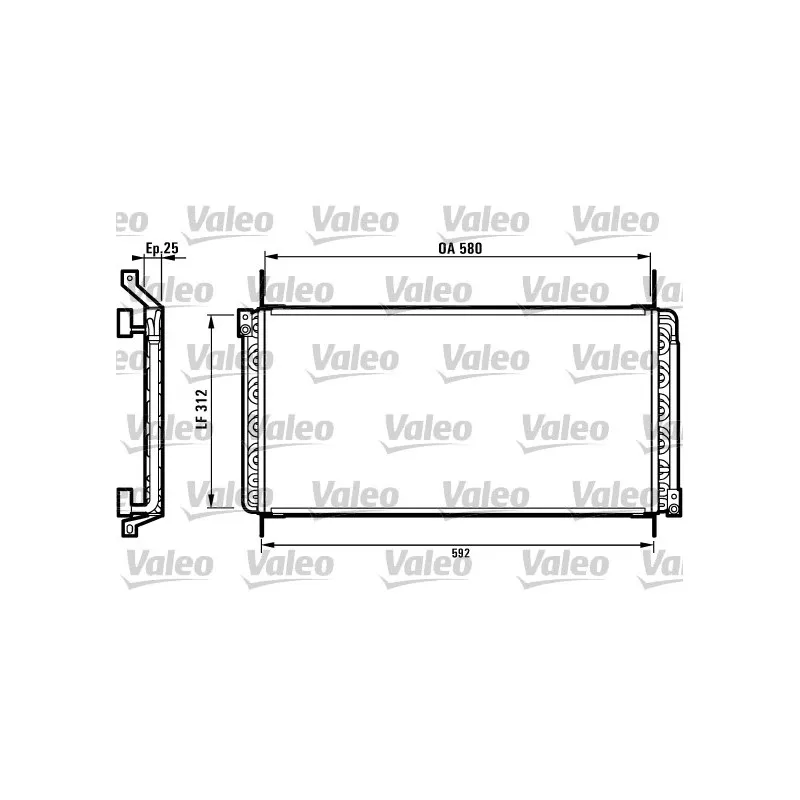 Condenseur, climatisation VALEO 816971