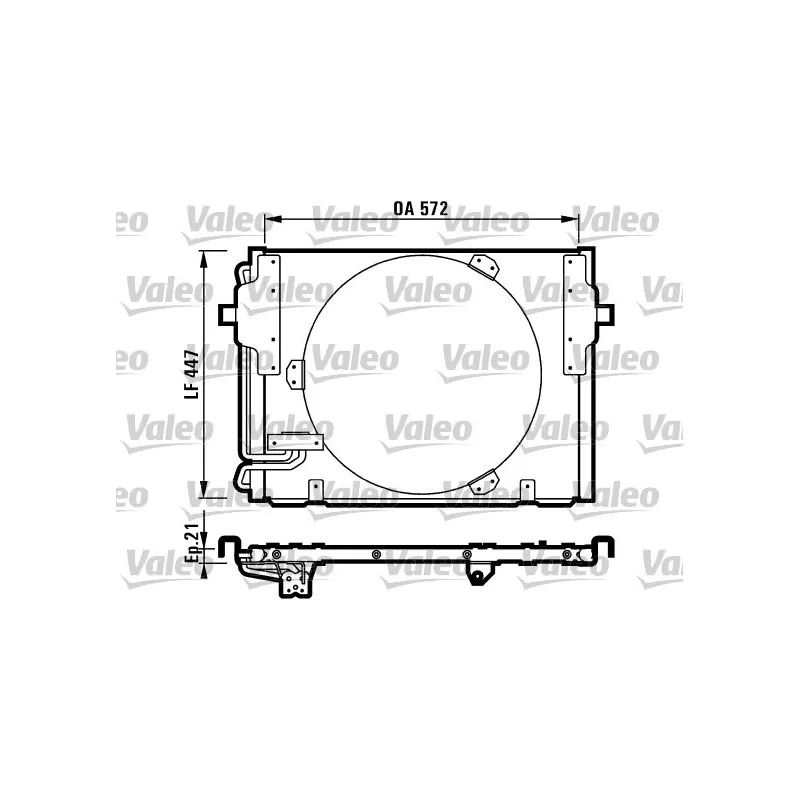 Condenseur, climatisation VALEO 816981