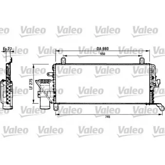 Condenseur, climatisation VALEO 817006